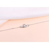 S925 Sterling Silver Claddagh Anklet for Women Girl Charm Adjustable Foot Anklet Jewelry Birthday Gift
