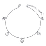 S925 Sterling Silver Anklets for Women Girls Jewelry Birthday Gifts