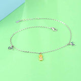 925 Sterling Silver Anklet Adjustable Anklet Jewelry Foot Chain For Women Girls