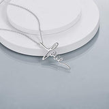 Sterling silver love Cross Necklace Religious Jewelry Gifts for Women