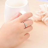 Pet Paw Print Ring 925 Sterling Silver Animal Jewelry Creative Pierced Love Heart Bone Dog Cat Claw Rings for Women Girls