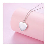 925 Sterling Silver Heart - you left paw prints Cremation Jewelry Ashes Keepsake Urns Pendant Necklace for Women