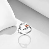 Horse Gifts Jewelry for Women Sterling Silver Lucky Horseshoe Rings for Women