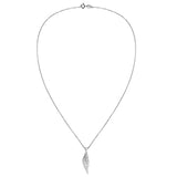 Enchanting Single Angel Wing 925 Sterling Silver Pendant Necklace