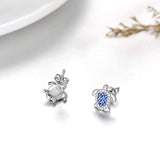 925 Sterling Silver Turtle Stud Earrings Birthday Gifts for Women