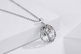 Tree of Life with Zircon Necklace 925 Sterling Silver Jewelry Necklace for Women/Girlfriend/Teens