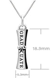 Sterling Silver Graduation Diploma Pendant Necklace