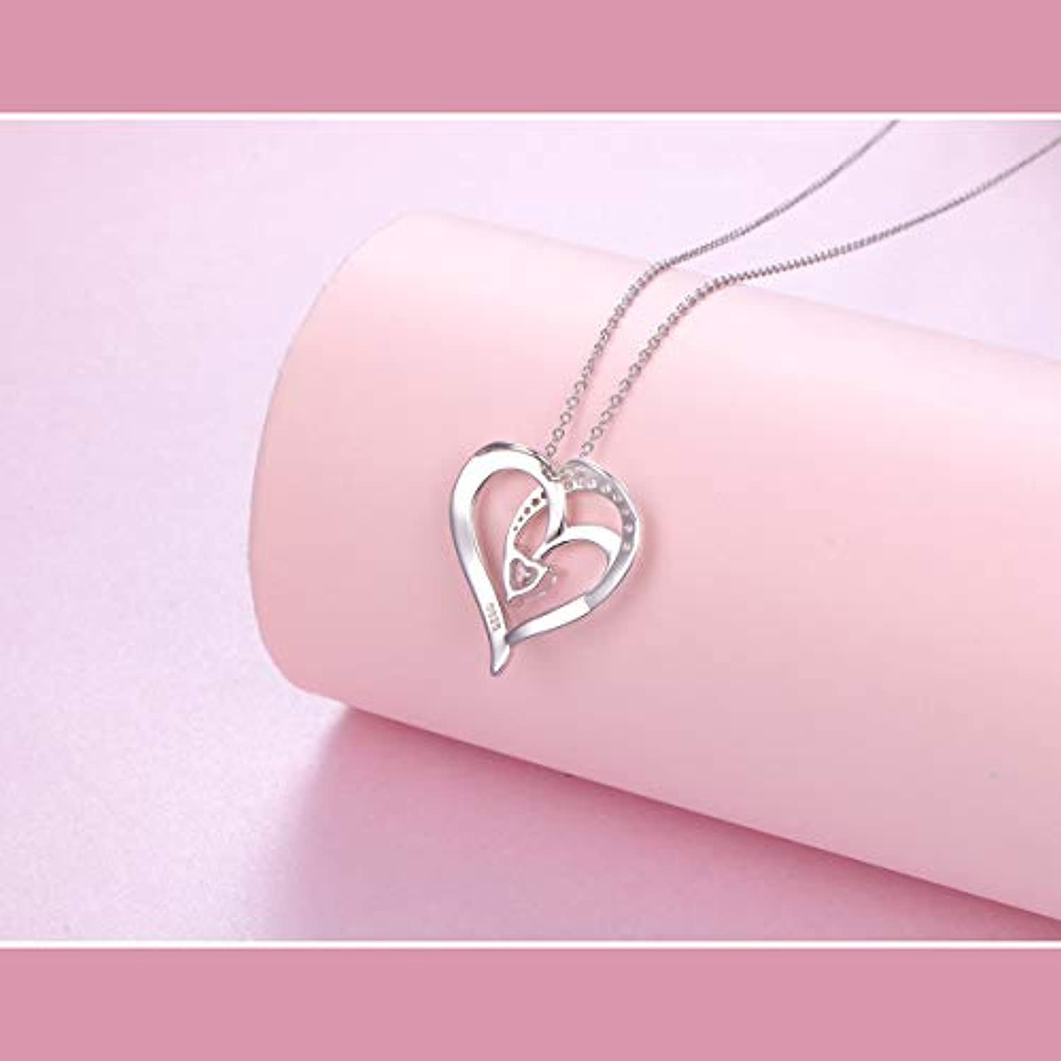 Necklace for Girlfriend Heart to Heart Charm Birthday Christmas Gifts for  Girlfriend - Walmart.com