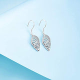 925 Sterling Silver conch dangle earrings for Women
