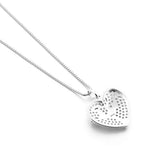 Sterling Silver heart Cubic Zirconia Family Tree of Life Bird Pendant Necklace CZ Fine Jewelry Gifts for Women