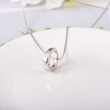 925 Sterling Silver Cremation Pendant Jewelry Urn Necklace for Ashes with Circle of Life Eternity
