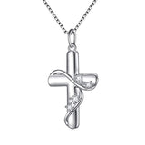 Faith Hope Love Cross Pendant Necklace