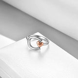Horse Gifts Jewelry for Women Sterling Silver Lucky Horseshoe Rings for Women