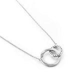 Mother's Birthday Gift Necklace S925 Sterling Silver CZ Mom Necklace for Women