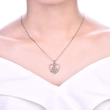  Celtic Knot Love Heart Pendant Necklace