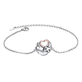 Cute Animal Sloth Heart Bracelet