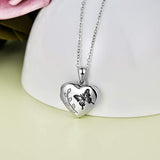 Heart Locket Necklace That Holds Pictures Photo in 925 Sterling Silver Butterfly/Flower Photo Picture Locket Necklace for Women