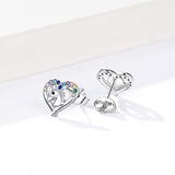 925 Sterling Silver Heart Unicorn Stud Earrings  Cute Dainty Studs Birthday Gifts for Her