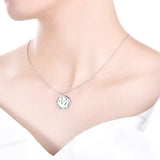 925 Sterling Silver Messages Compass Necklace Pendants