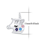 925 Sterling Silver Flower Unicorn Stud Earrings  Cute Dainty Studs Birthday Gifts for Her