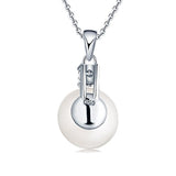 925 Sterling Silver Freshwater Cultured Pearl Pendant Necklace Jewelry For Women
