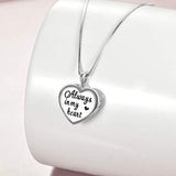 Heart elephant Locket Necklace That Holds Pictures S925 Sterling Silver Photo Pendant Birthday Gifts for Women Teen