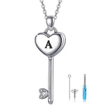 Key Heart Urn Necklace 