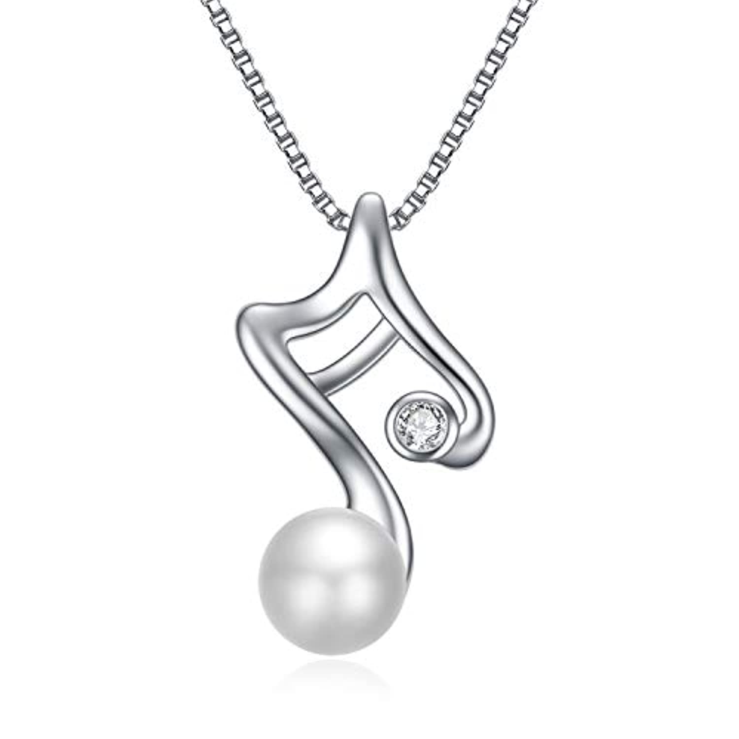 Tiny Music Note Necklace on Silver Chain - The Shop at Strathmore