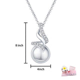 925 Sterling Silver Cremation Memorial Jewelry Heart Keepsake Urn Necklace for Ashes