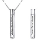 Forever in My Heart Bar Urn Necklaces