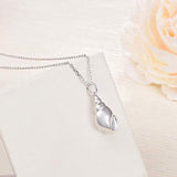 Beach Conch Urn Necklace S925 Sterlign Silver Cremation Ash Jewelry for Women