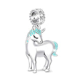Silver  Unicorn Dangle Charm 