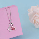 Mother Daughter Necklace - 925 Sterling Silver Lucky Elephant Forever Love Pendant Necklace for Women