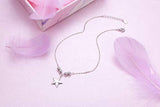 S925 Sterling Silver Anklet for Women Girl Star Charm Adjustable Foot Anklet Jewelry Birthday Gift