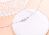 S925 Sterling Silver Jewelry Adjustable Heart Bracelet