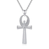 Silver Cross  Ankh Necklace Pendant
