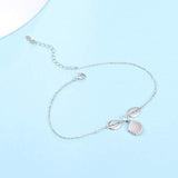 925 Sterling Silver Ankle Adjustable Anklet Jewelry Foot Chain for Women Girls