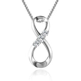  Silver Infinity Necklace 