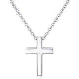 925 Sterling Silver Small Cross Pendant Necklace