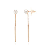 14k Gold Plated Shell Pearl Earrings Drop Earrings