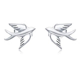 Silver Bird Earrings