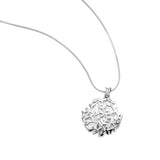 925 Sterling Silver Filigree Leaf Leaves Tree Branch Vine Pendant Necklace for Women, 18