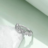 Sterling Silver Daisy Flower Rings  Band Ring Gifts for Women