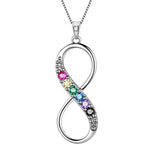Rainbow stone infinity Jewelry