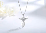 925 sterling silver Vintage Infinity Love Celtic Cross Pendant Necklace Jewelry Gifts for Women