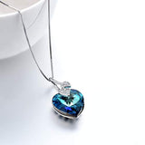 925 Sterling Silver Love You Forever Heart Pendant Necklace for Women