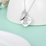 Sterling Silver Angel Wing Necklace Dainty Fashion Pendant Jewelry for Women