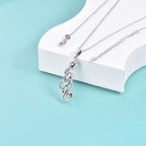 Celtic Cat Necklace Sterling Silver Irish Celtic Knot Cat Pendant Good Luck Cat Jewelry Gifts For Women
