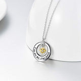 Sterling Silver North Star Pendant Necklace, You are My True North, Northern Star Necklaces Gifts for Women Girlfriend