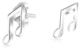 Teacher Music Notes Stud Earrings For Musician For Women For Teen Student 925 Sterling Silver